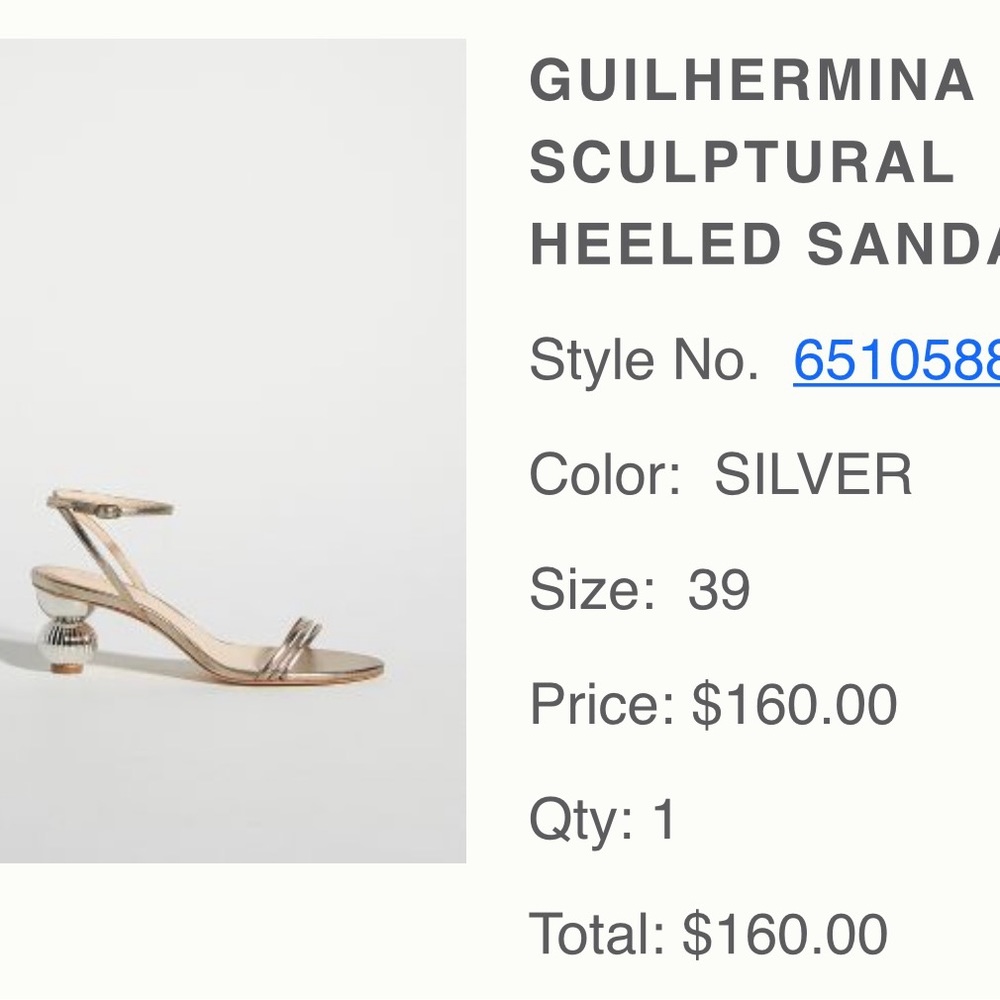 Brand new and never worn. Still in the box. Beautiful shoes. Gold and silver.